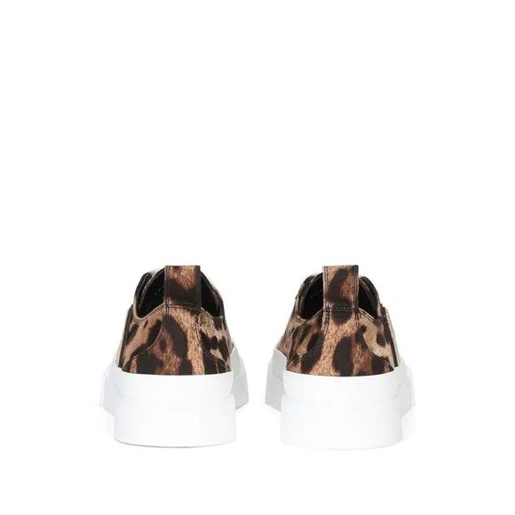Dolce & Gabbana Leopard-Print Portofino Low-Top Sneakers sz. 38.5 EU (8.5 US) - Picture 4 of 11